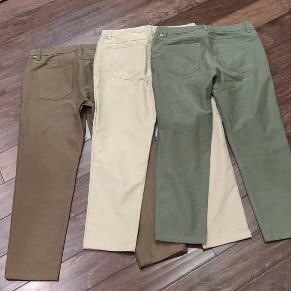 Lululemon ABC Classic Fit Pants **SET OF 3** all size 34 - Picture 4 of 8